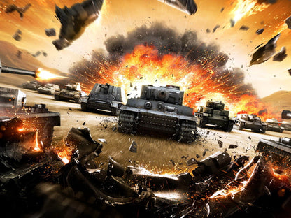 World of Tanks Video Game WoT Awesome Art Wall Art Print Poster