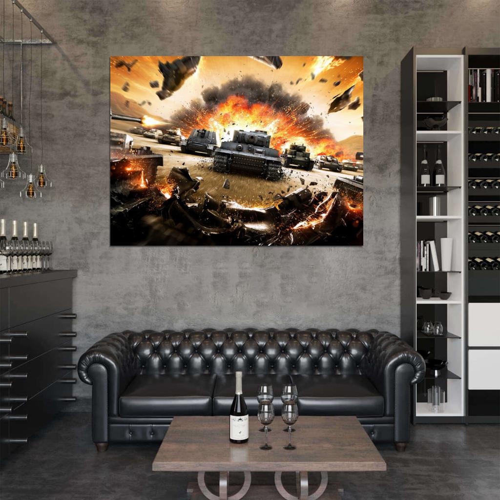 World of Tanks Video Game WoT Awesome Art Wall Art Print Poster