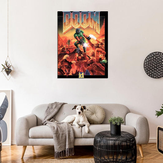 DOOM Original Video Game Retro Art Wall Art Print Poster