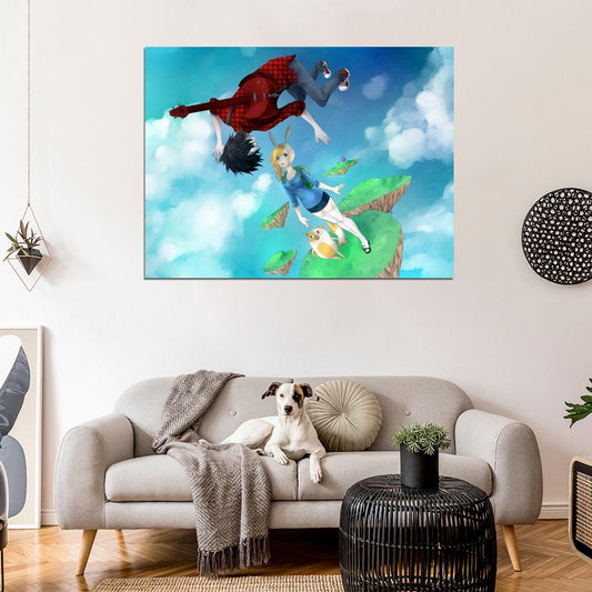 Adventure Time Marshall Lee Fionna Cake Lumpy Space Princess Anime Manga Art Wall Art Print Poster