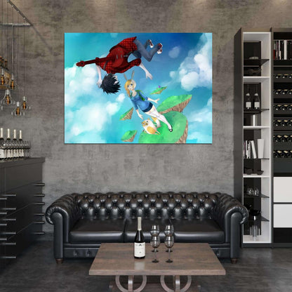 Adventure Time Marshall Lee Fionna Cake Lumpy Space Princess Anime Manga Art Wall Art Print Poster