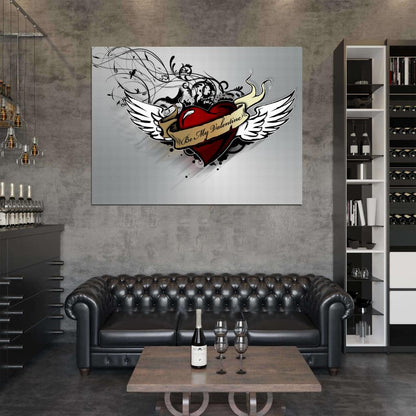 Bullet for My Valentine Logo Rock Band Metalcore Thrash Metal Wall Art Print Poster