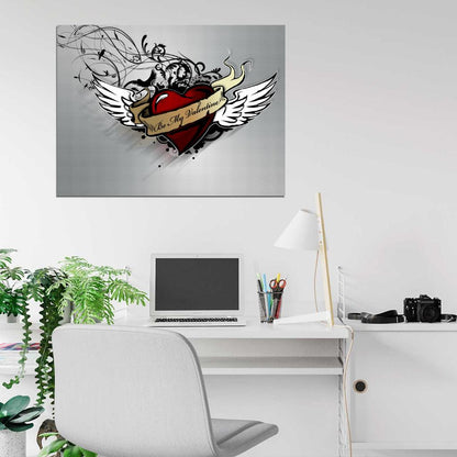 Bullet for My Valentine Logo Rock Band Metalcore Thrash Metal Wall Art Print Poster