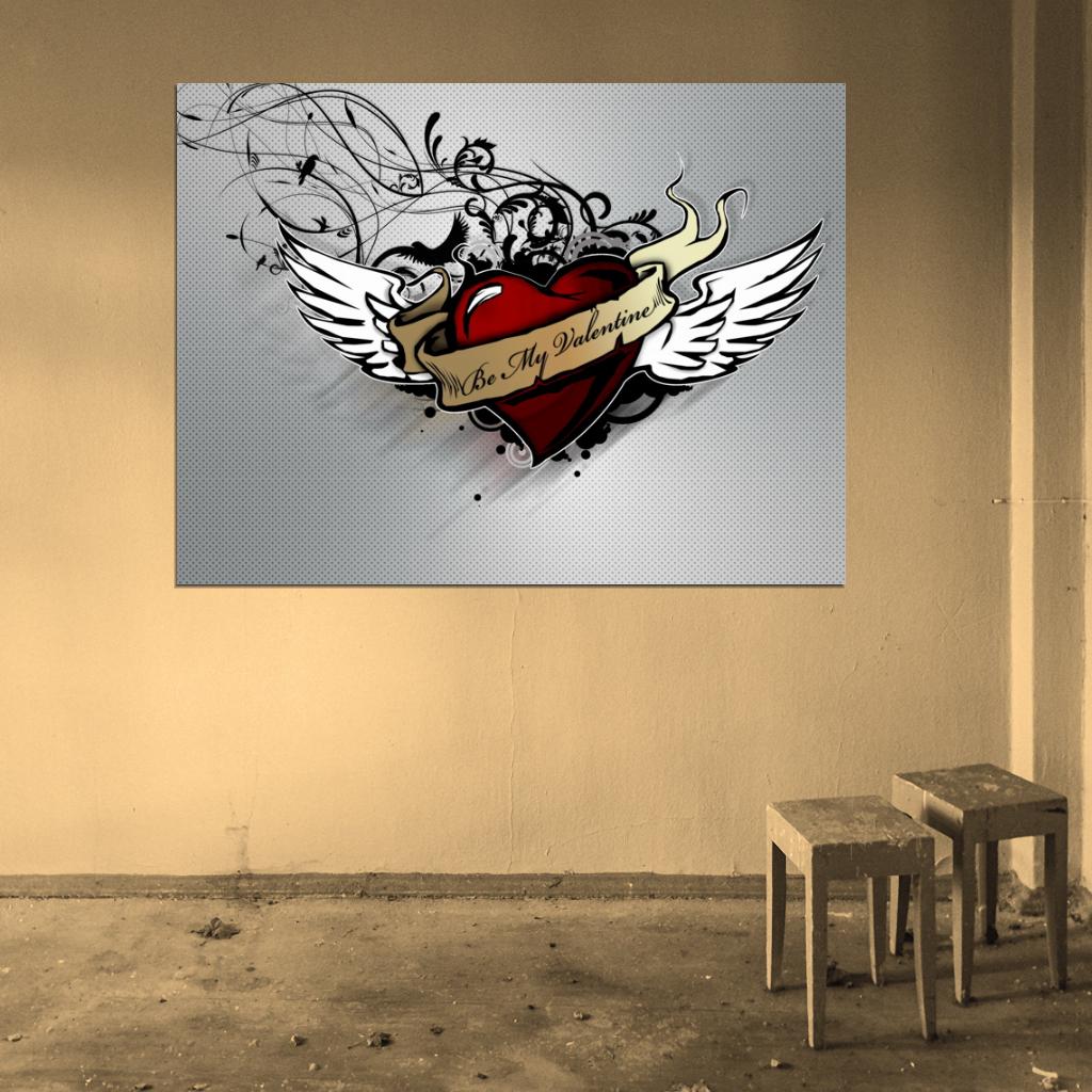 Bullet for My Valentine Logo Rock Band Metalcore Thrash Metal Wall Art Print Poster
