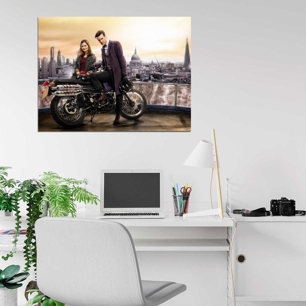 Doctor Who Matt Smith Jenna-Louise Coleman TV Series Wall Art Print Poster