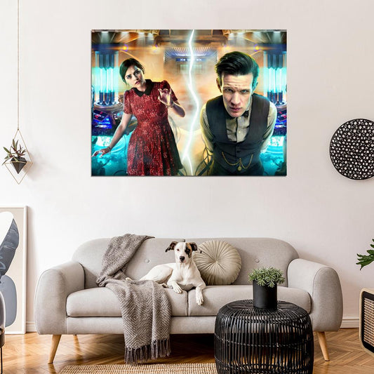 Doctor Who Matt Smith Jenna-Louise Coleman TV Series Wall Art Print Poster