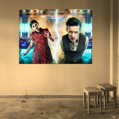 Doctor Who Matt Smith Jenna-Louise Coleman TV Series Wall Art Print Poster