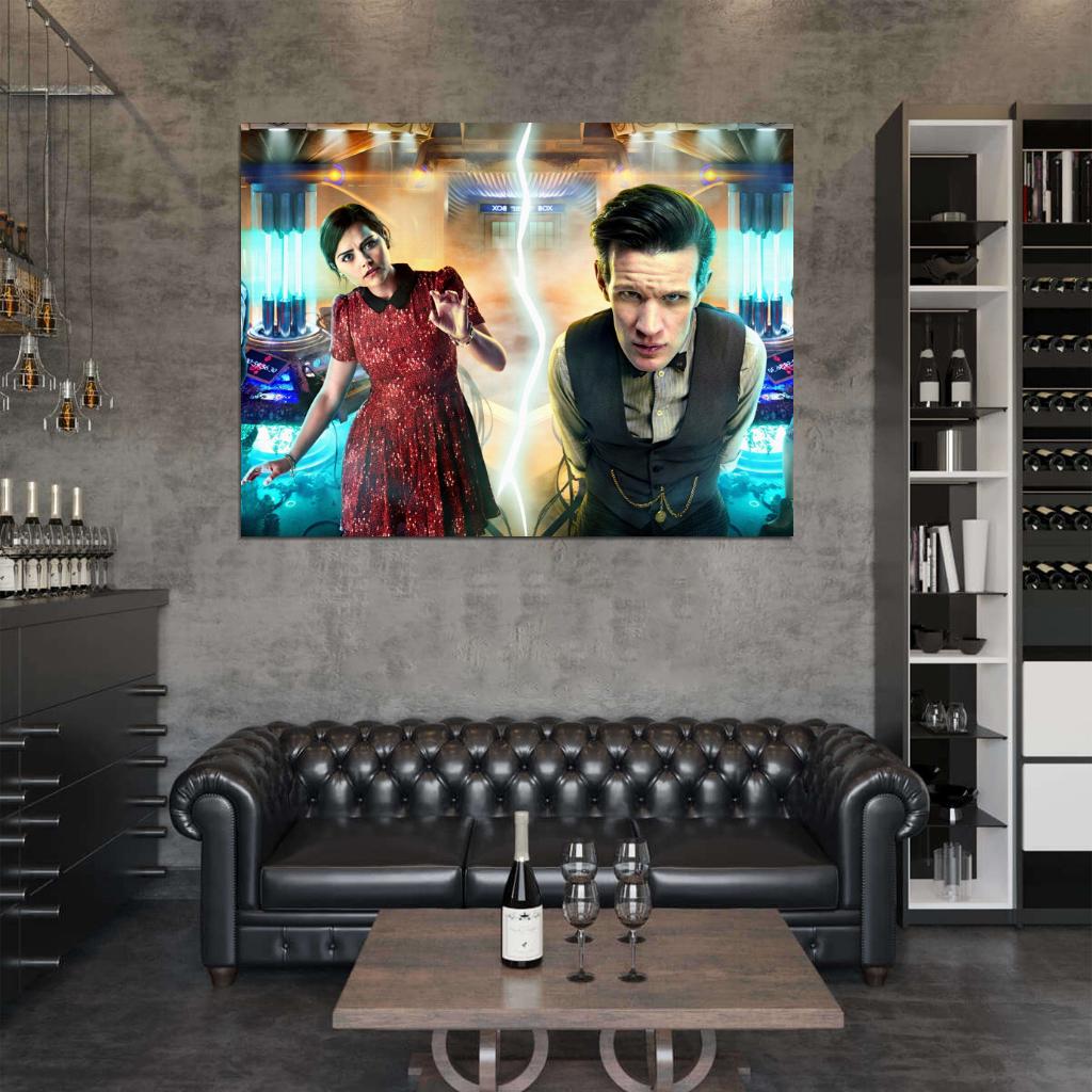 Doctor Who Matt Smith Jenna-Louise Coleman TV Series Wall Art Print Poster
