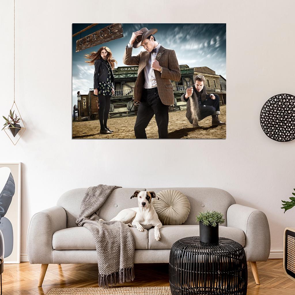 Doctor Who Matt Smith Karen Gillan Amy Pond Arthur Darvill Rory Williams Mercy TV Series Wall Art Print Poster