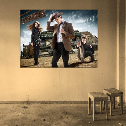 Doctor Who Matt Smith Karen Gillan Amy Pond Arthur Darvill Rory Williams Mercy TV Series Wall Art Print Poster