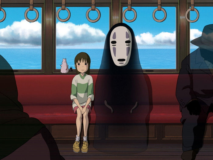 Spirited Away Ogino Chihiro Bou No-Face Kaonashi Anime Movie Art Wall Art Print Poster