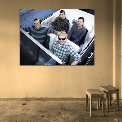 The Offspring Car Punk Rock Band Dexter Holland Pete Parada Wall Art Print Poster