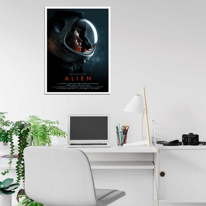 Alien 1979 Movie Art Ellen Ripley Spacesuit Sigourney Weaver Sci-Fi Wall Art Print Poster