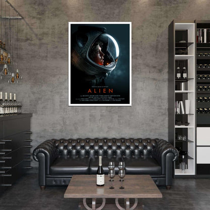 Alien 1979 Movie Art Ellen Ripley Spacesuit Sigourney Weaver Sci-Fi Wall Art Print Poster