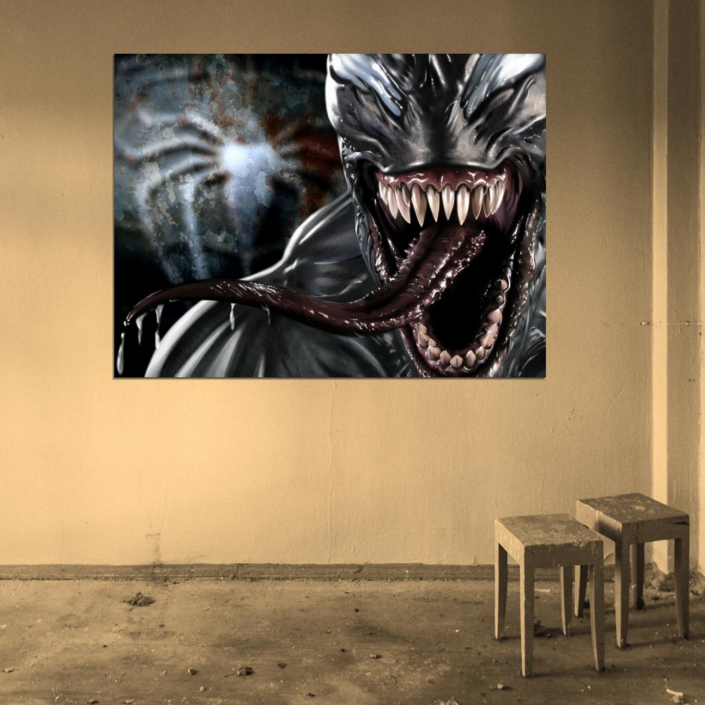 Venom Symbiote Eddie Brock Awesome Art Wall Art Print Poster