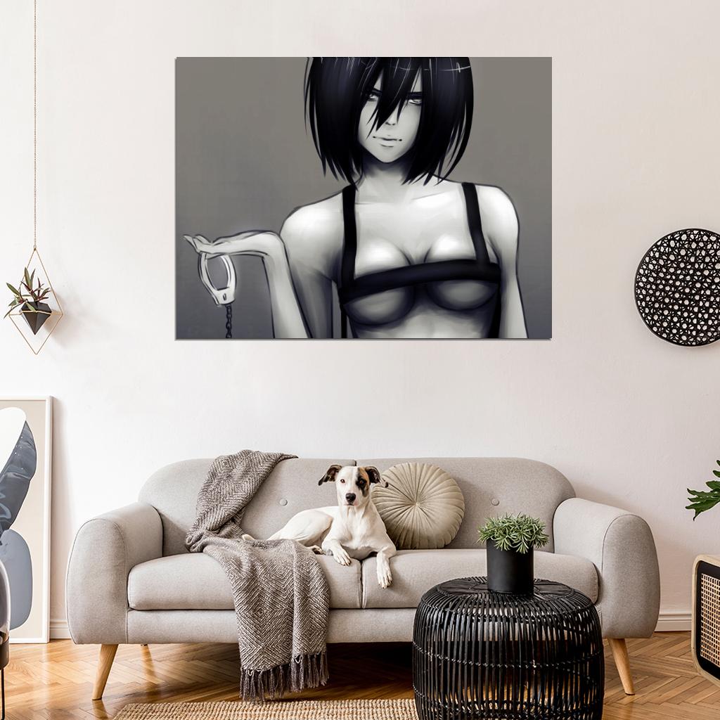 Attack on Titan Shingeki no Kyojin Mikasa Ackerman Hot Sexy Anime Manga Art Wall Art Print Poster