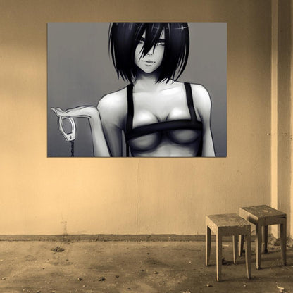 Attack on Titan Shingeki no Kyojin Mikasa Ackerman Hot Sexy Anime Manga Art Wall Art Print Poster