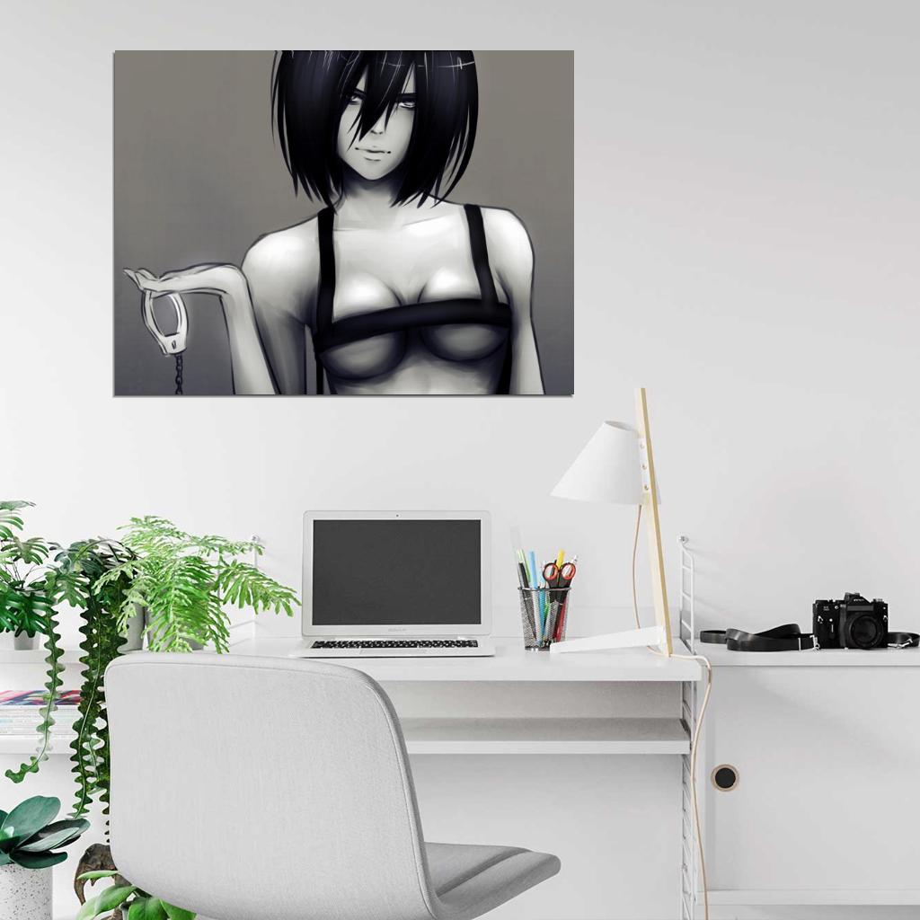 Attack on Titan Shingeki no Kyojin Mikasa Ackerman Hot Sexy Anime Manga Art Wall Art Print Poster