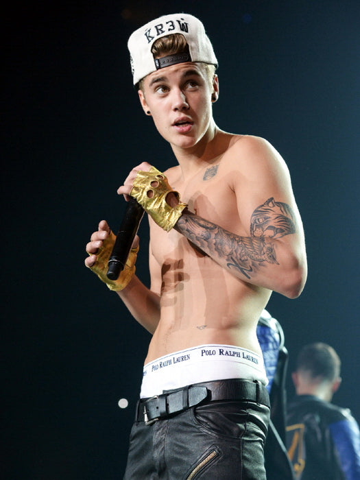 Justin Bieber Hot Shirtless Tattoo Music Singer Wall Art Print Poster