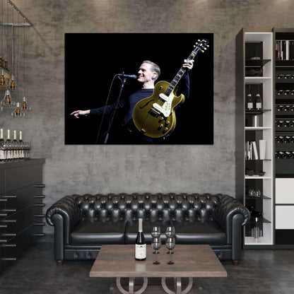 Bryan Adams Guitar Live Concert Music Singer Wall Art Print Poster