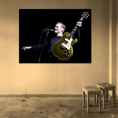 Bryan Adams Guitar Live Concert Music Singer Wall Art Print Poster