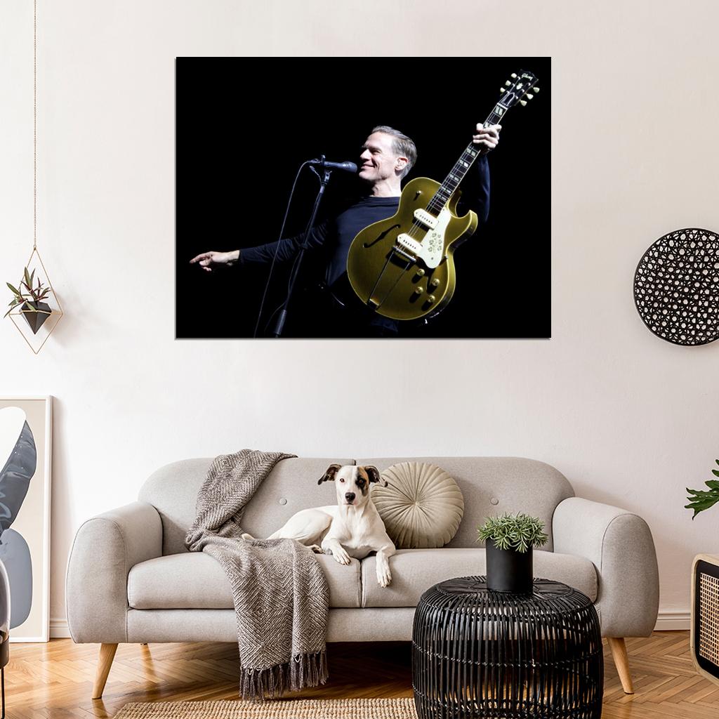 Bryan Adams Guitar Live Concert Music Singer Wall Art Print Poster