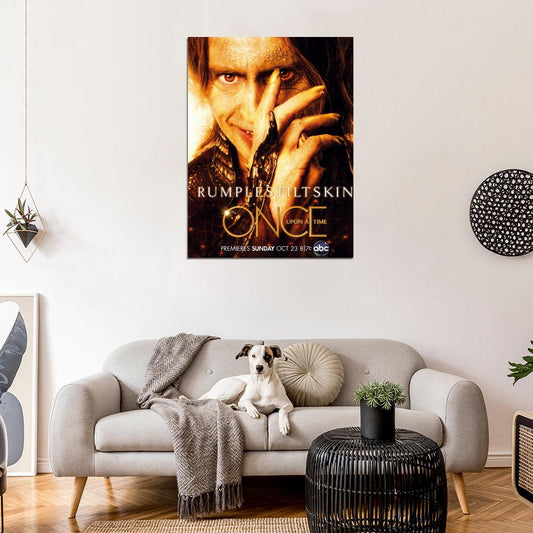 Once Upon a Time Rumpelstiltskin Robert Carlyle Rumplestiltskin TV Series Wall Art Print Poster