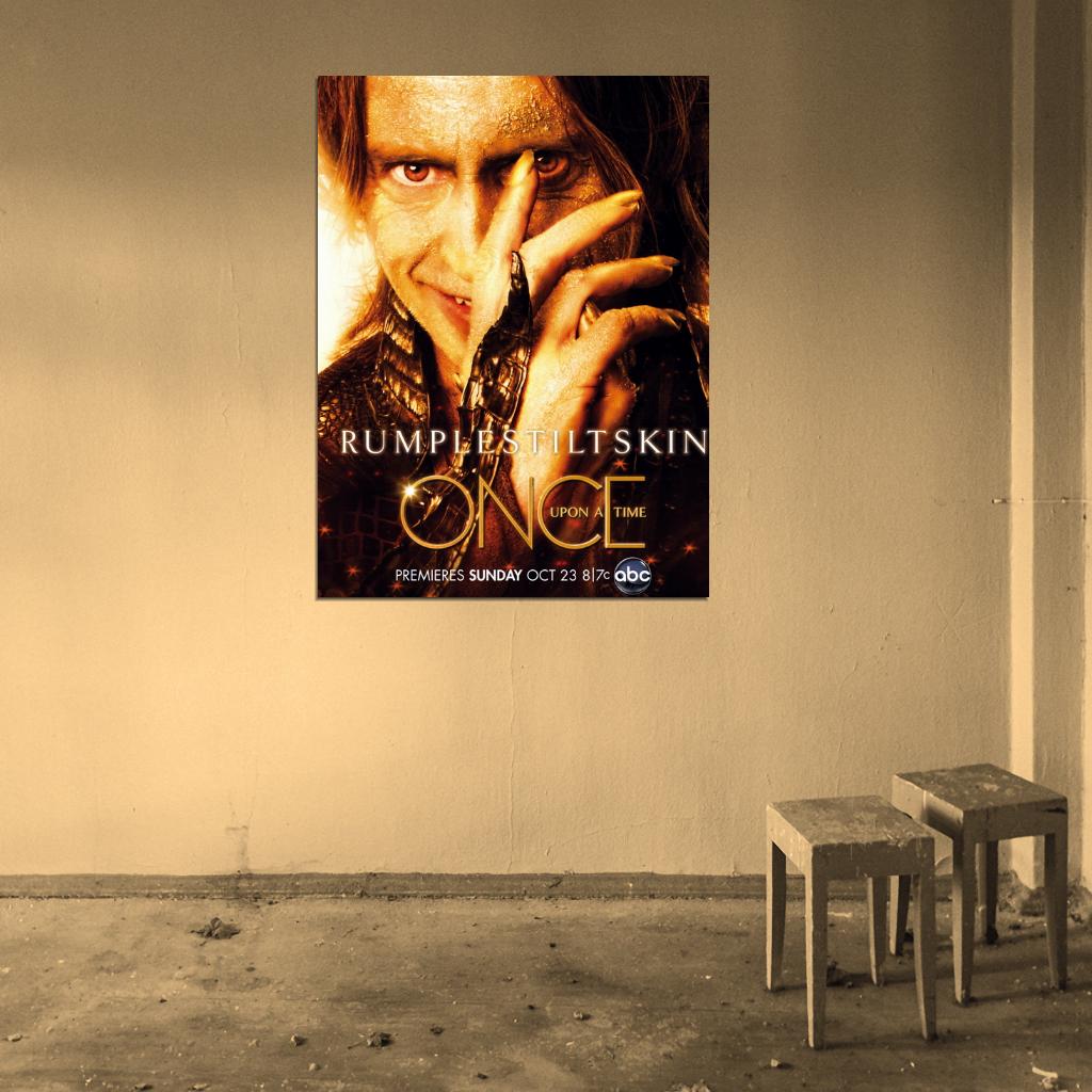 Once Upon a Time Rumpelstiltskin Robert Carlyle Rumplestiltskin TV Series Wall Art Print Poster