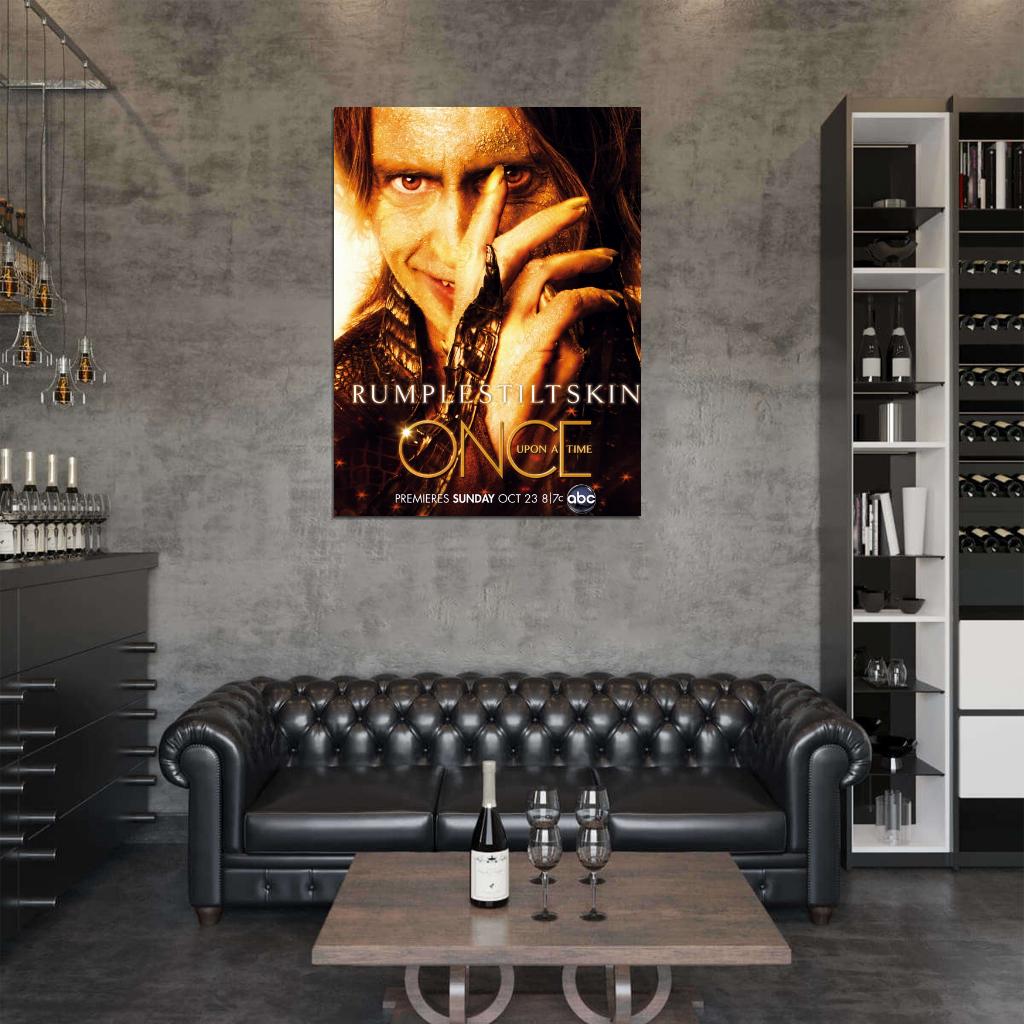 Once Upon a Time Rumpelstiltskin Robert Carlyle Rumplestiltskin TV Series Wall Art Print Poster