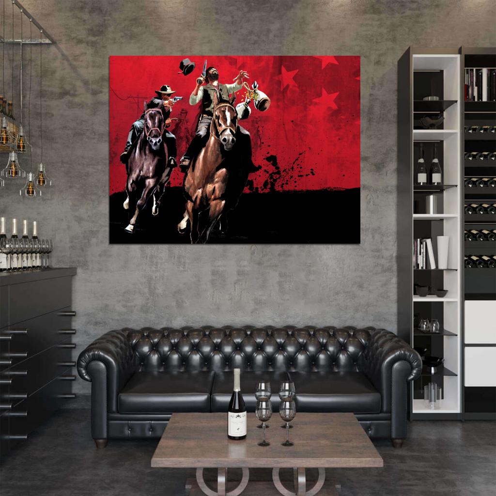 Red Dead Redemption Liars and Cheats Awesome Video Game Art Wall Art Print Poster