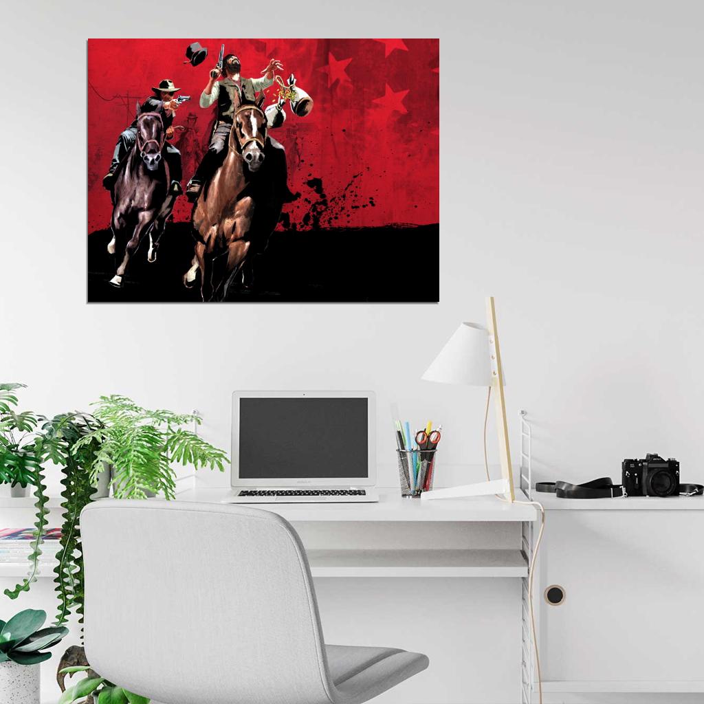 Red Dead Redemption Liars and Cheats Awesome Video Game Art Wall Art Print Poster
