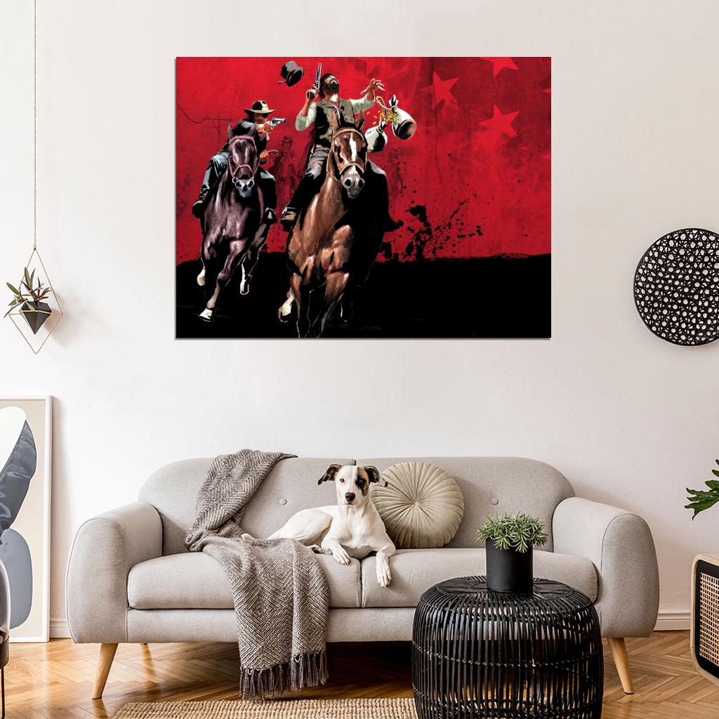 Red Dead Redemption Liars and Cheats Awesome Video Game Art Wall Art Print Poster