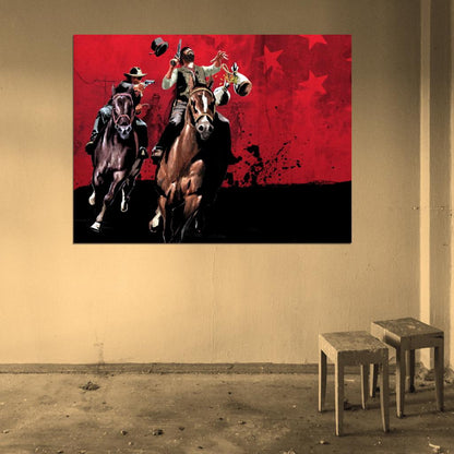 Red Dead Redemption Liars and Cheats Awesome Video Game Art Wall Art Print Poster