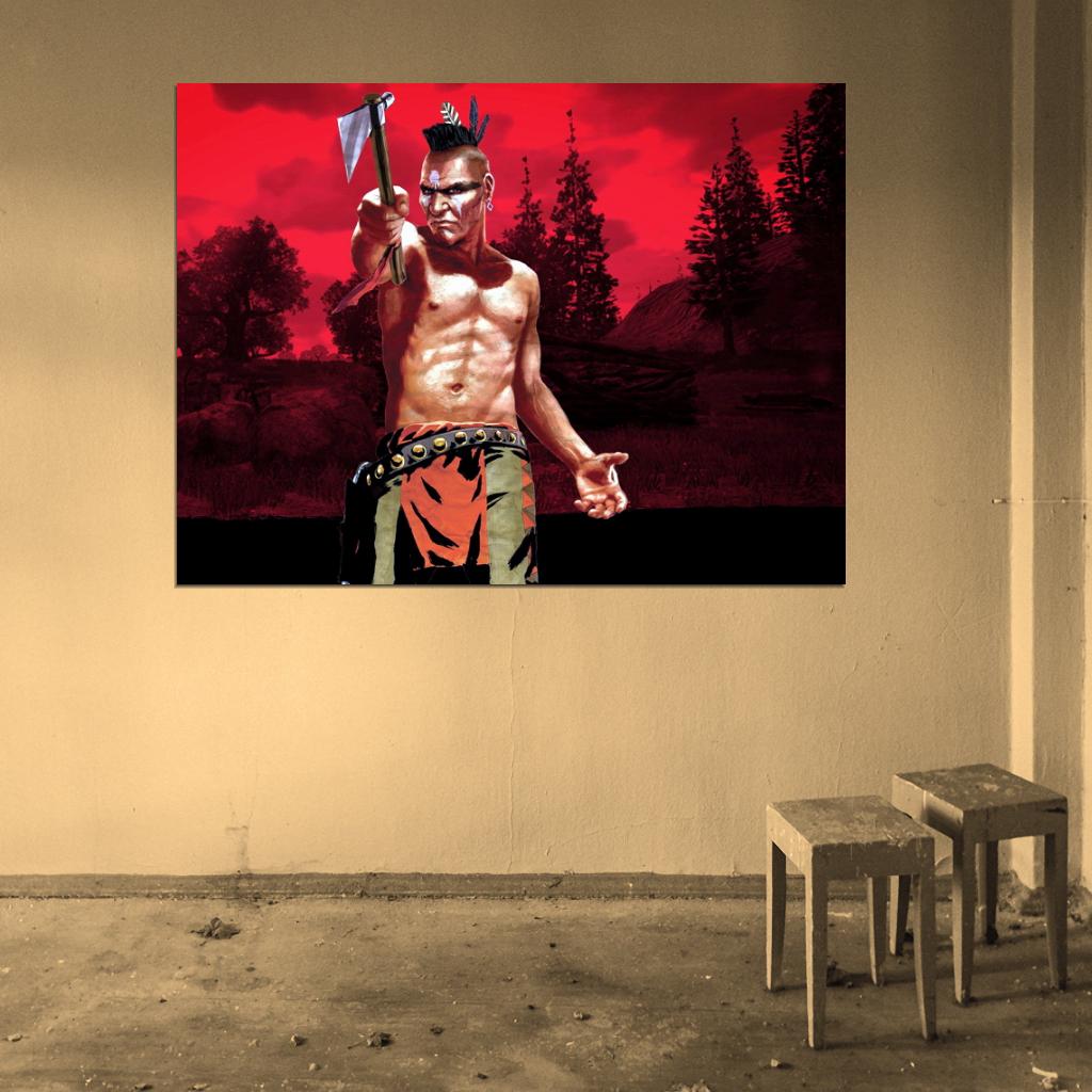 Red Dead Redemption Legends and Killers Tomahawk Video Game Art Wall Art Print Poster