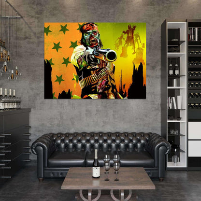Red Dead Redemption Undead Nightmare Video Game Art Wall Art Print Poster