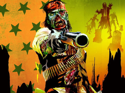 Red Dead Redemption Undead Nightmare Video Game Art Wall Art Print Poster