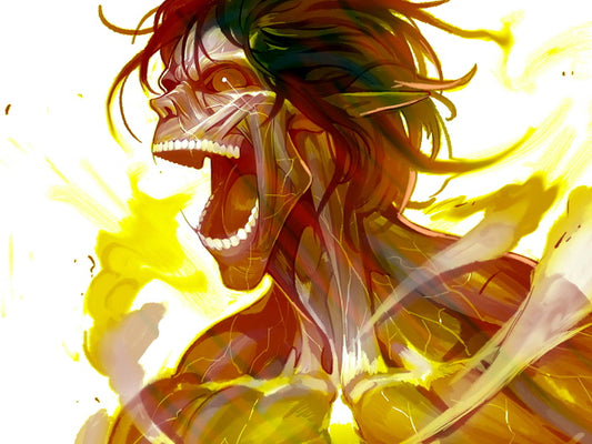 Rogue Titan Shingeki no Kyojin Eren Jaeger Anime Manga Art Wall Art Print Poster