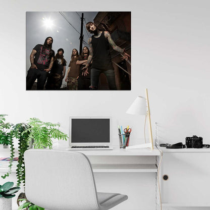 Suicide Silence Deathcore Rock Band Music Wall Art Print Poster