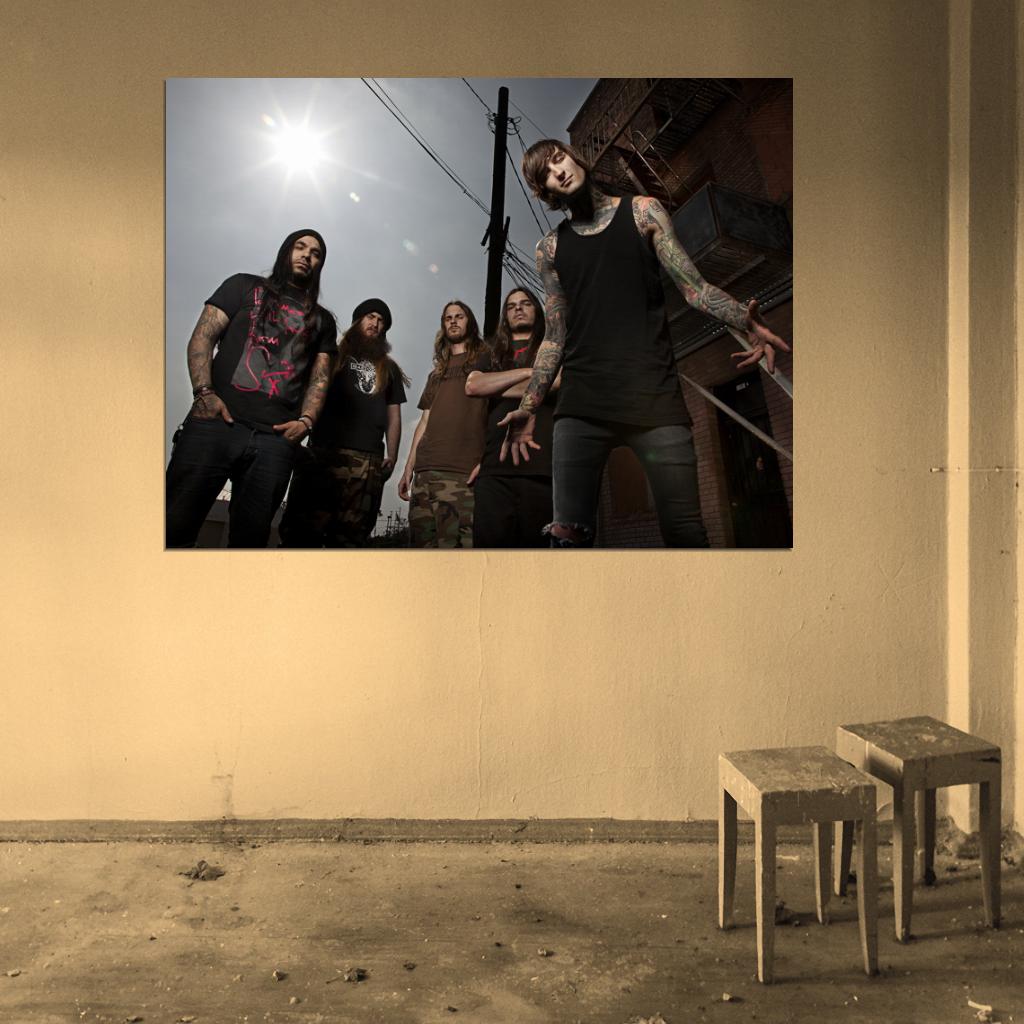 Suicide Silence Deathcore Rock Band Music Wall Art Print Poster