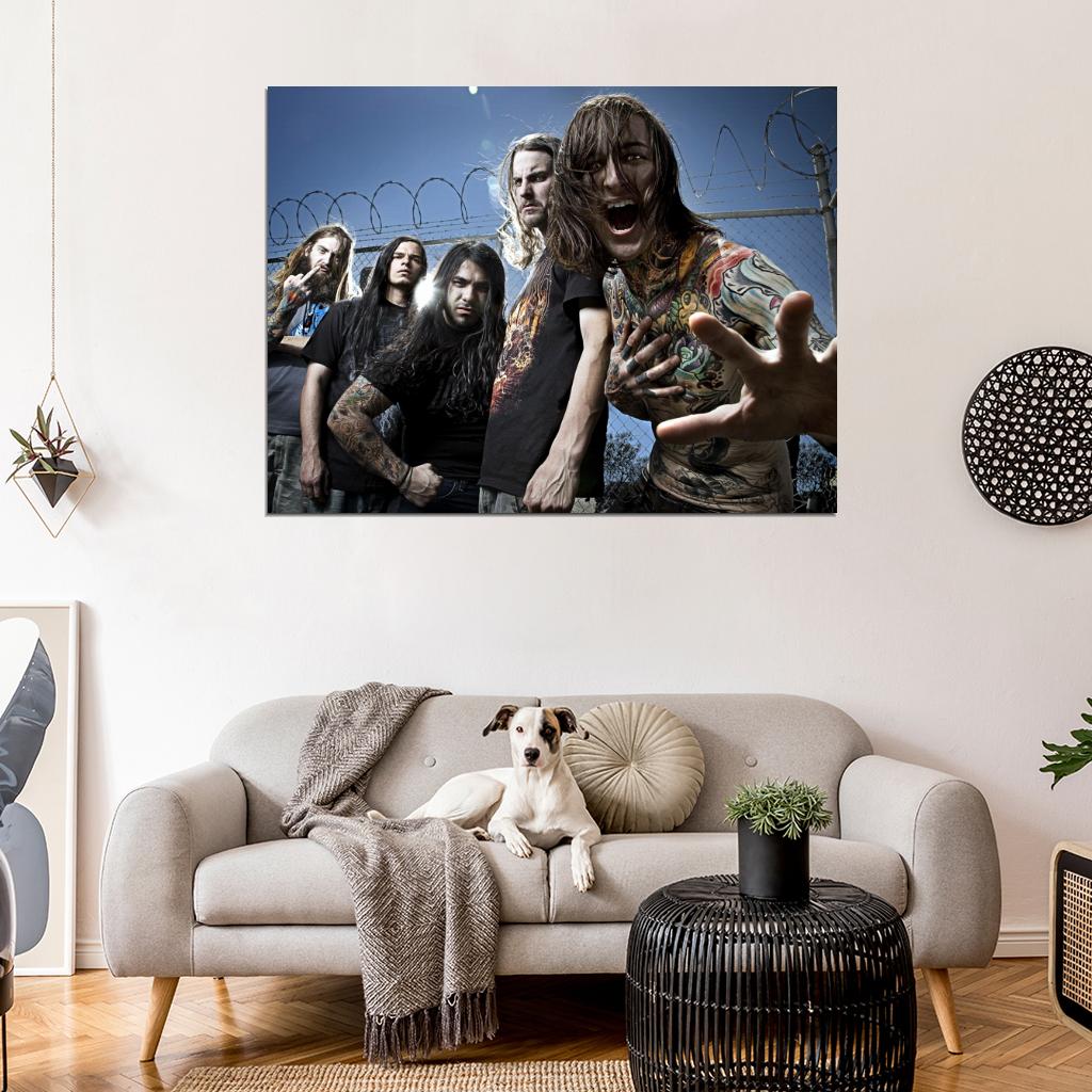 Suicide Silence Deathcore Rock Band Music Wall Art Print Poster