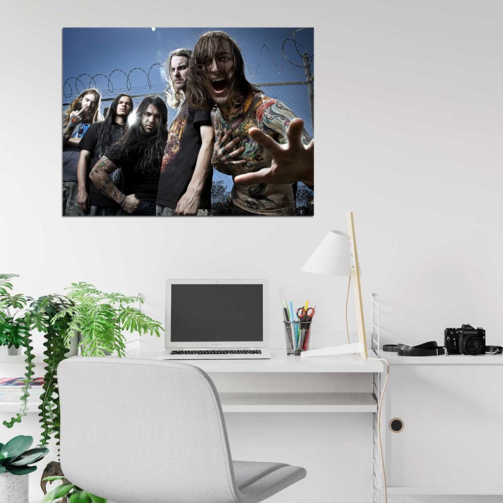 Suicide Silence Deathcore Rock Band Music Wall Art Print Poster