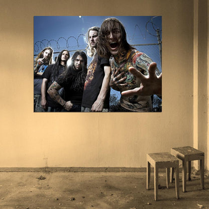 Suicide Silence Deathcore Rock Band Music Wall Art Print Poster