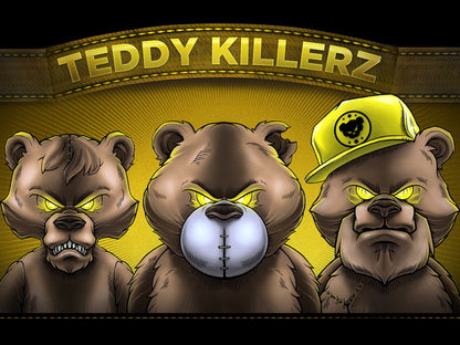 Teddy Killerz Drum and Bass Dubstep Music Art Wall Art Print Poster