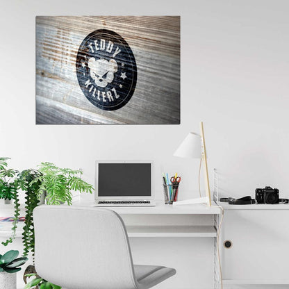 Teddy Killerz Logo Drum and Bass Dubstep Music Art Wall Art Print Poster