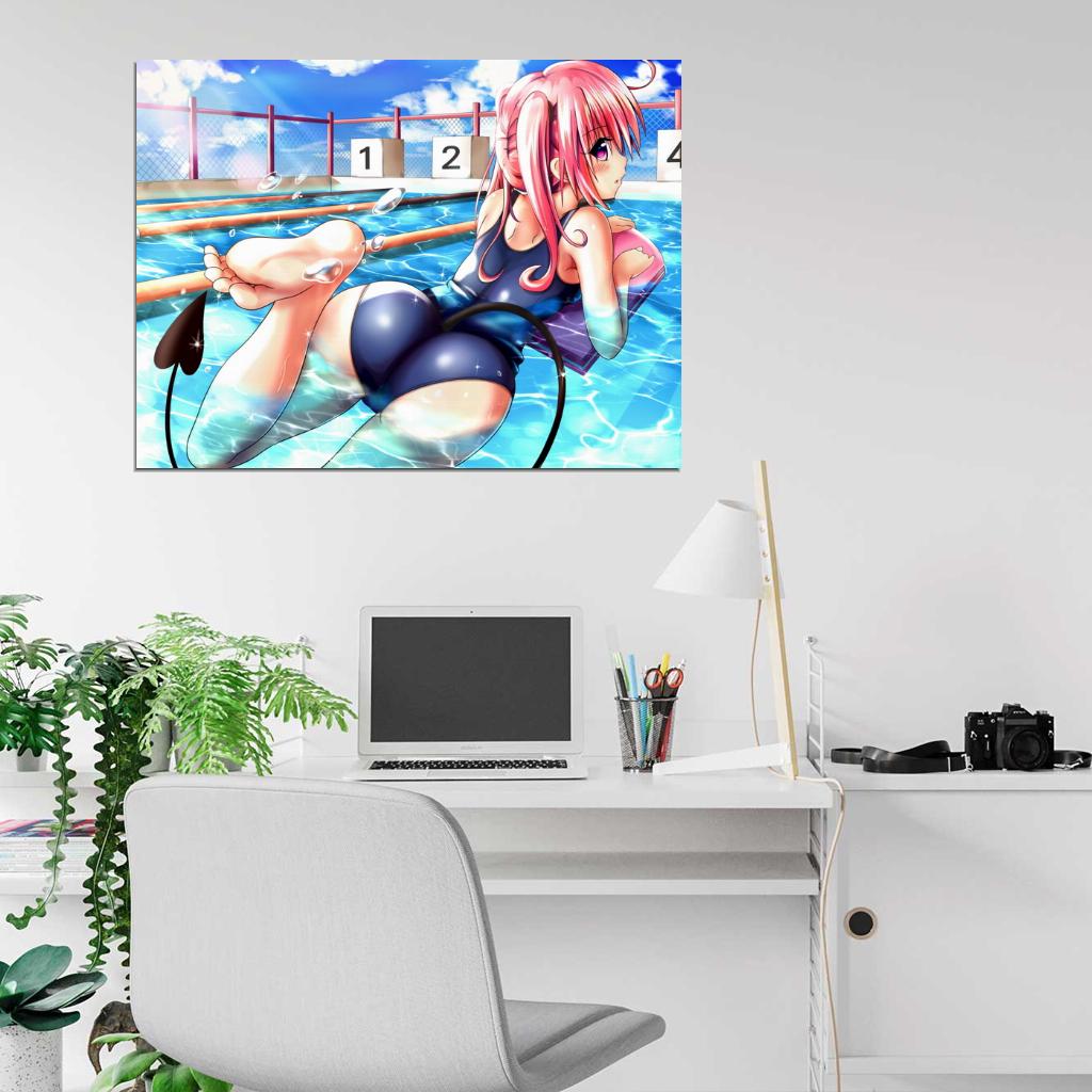 To Love-Ru Darkness Nana Aster Deviluke Hot Wet Butt Sexy Anime Manga Art Wall Art Print Poster