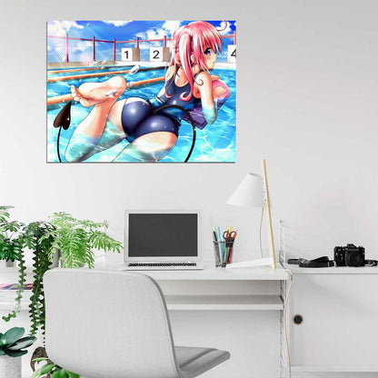 To Love-Ru Darkness Nana Aster Deviluke Hot Wet Butt Sexy Anime Manga Art Wall Art Print Poster