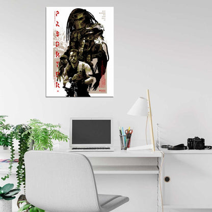 Predator 1987 Sci-Fi Movie Arnold Schwarzenegger Wall Art Print Poster