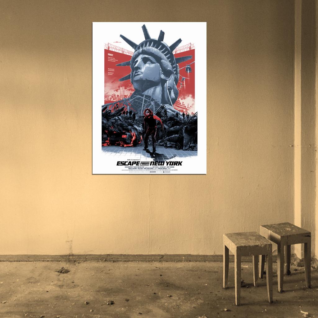 Escape from New York 1981 Movie ?Snake Plissken Wall Art Print Poster