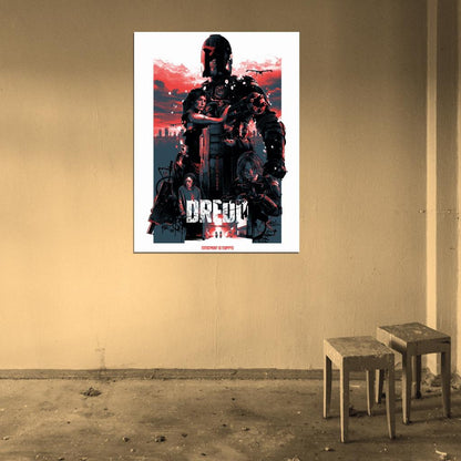 Dredd 2012 Movie Karl Urban Wall Art Print Poster