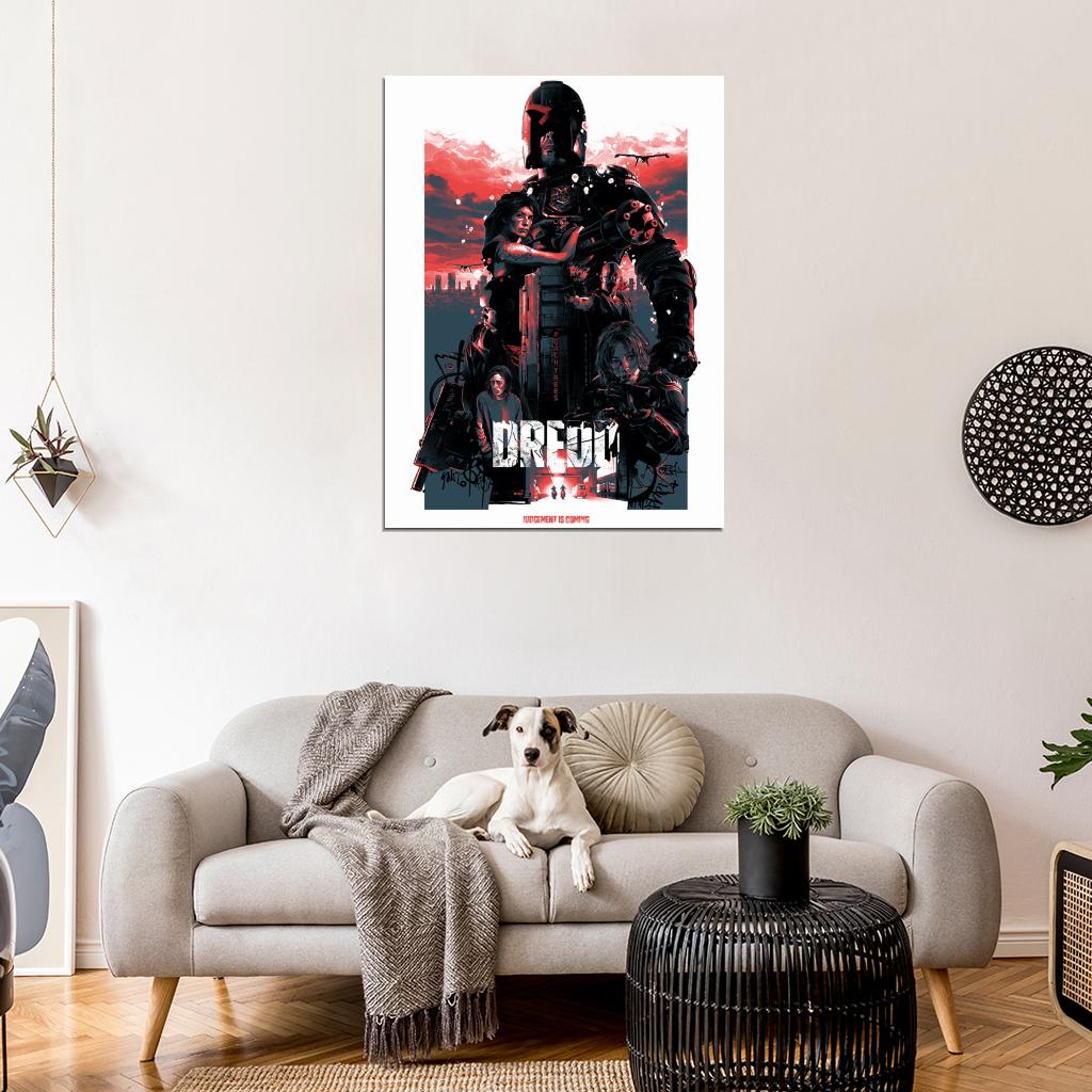 Dredd 2012 Movie Karl Urban Wall Art Print Poster